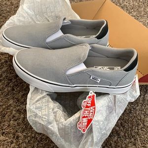 Brand New Gray Slip On Vans